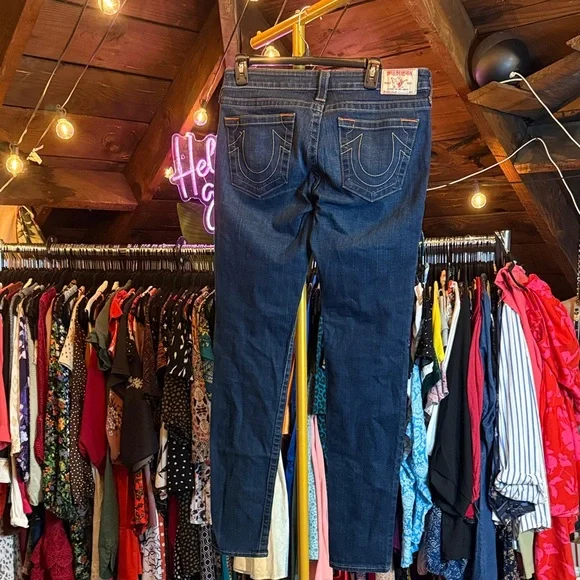 True Religion Dark Blue Skinny Jeans - Picture 2 of 3